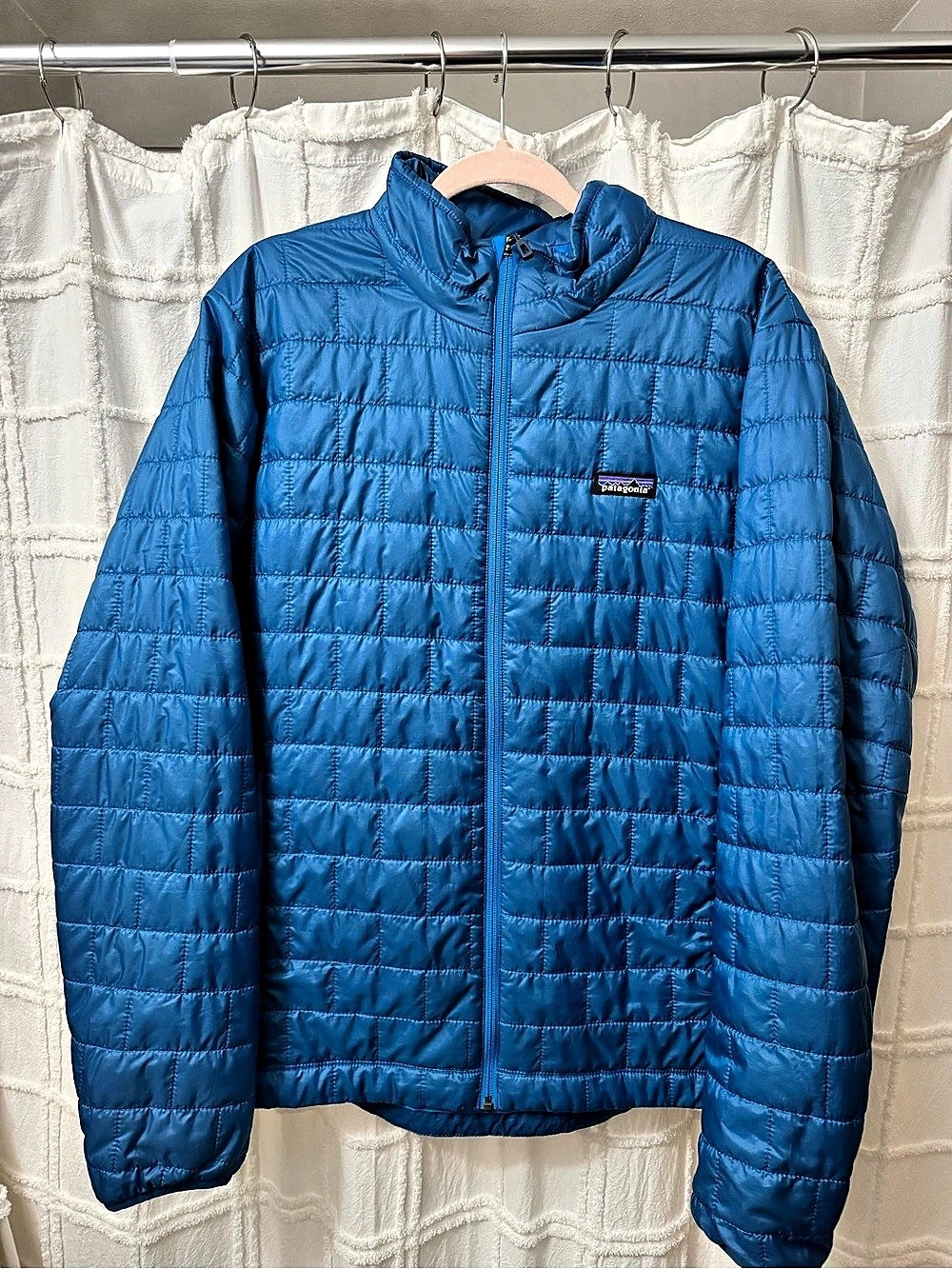 Patagonia Nano Puff Jacket Men's Blue Puffer Jacket Large